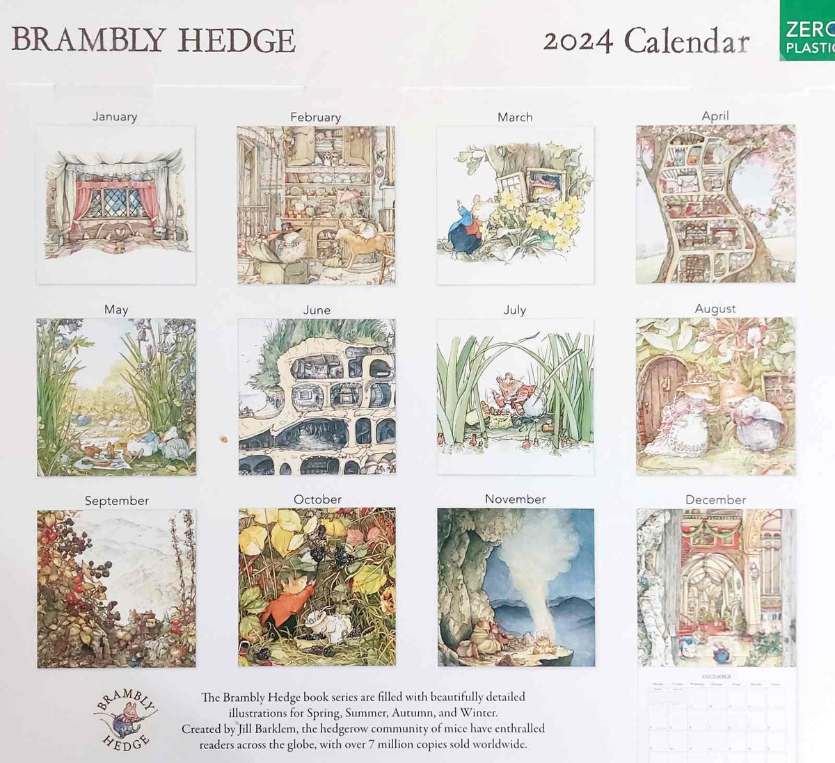 Brambly Hedge Calendar 2024 Closet & Botts