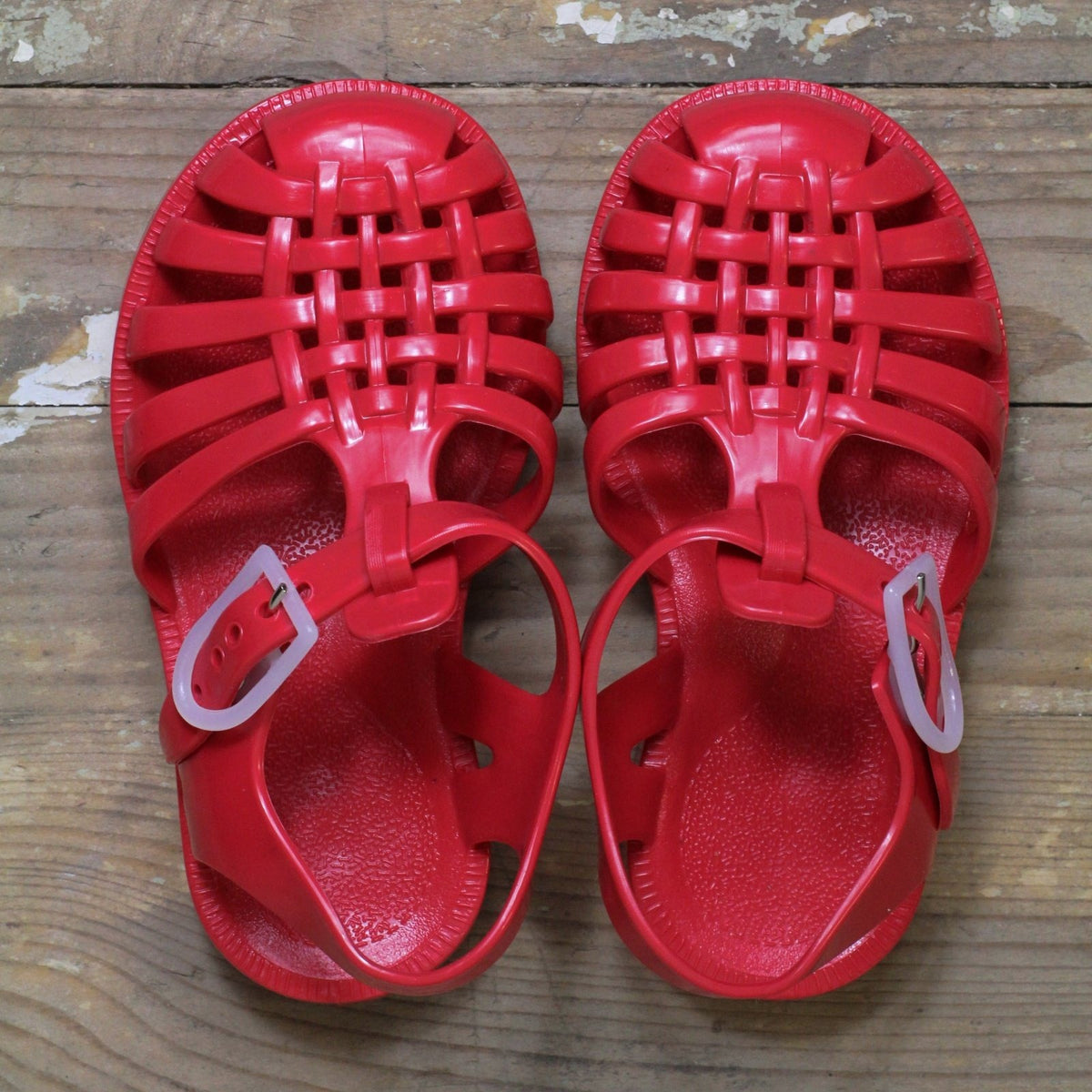 Jelly Shoes Red Closet Botts