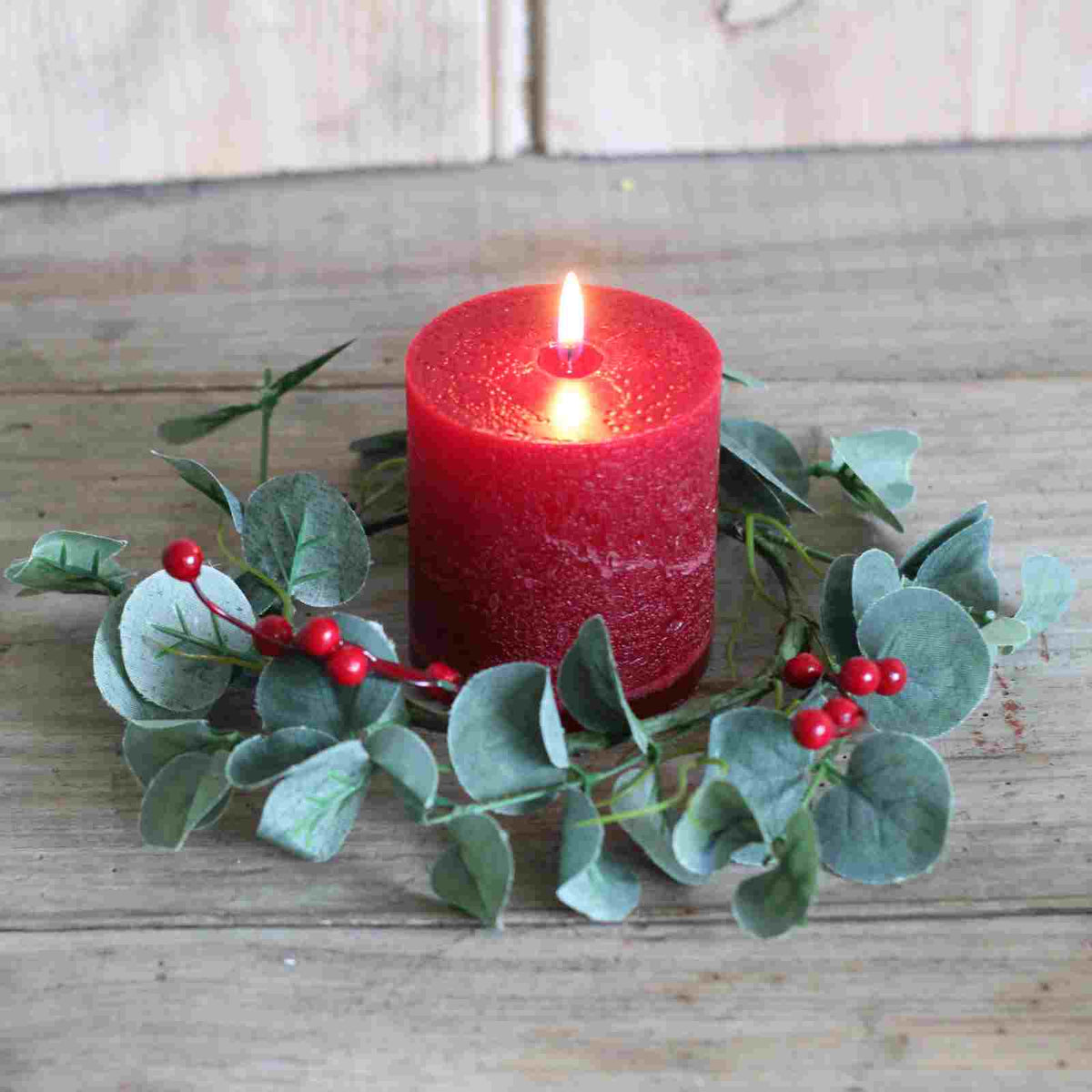 Winter berry candle on sale rings