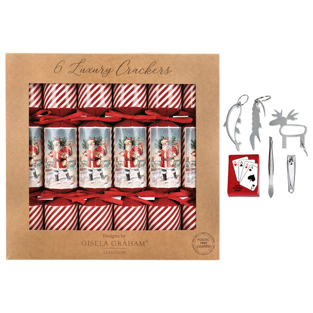 Traditional Santa Crackers - Box of 6