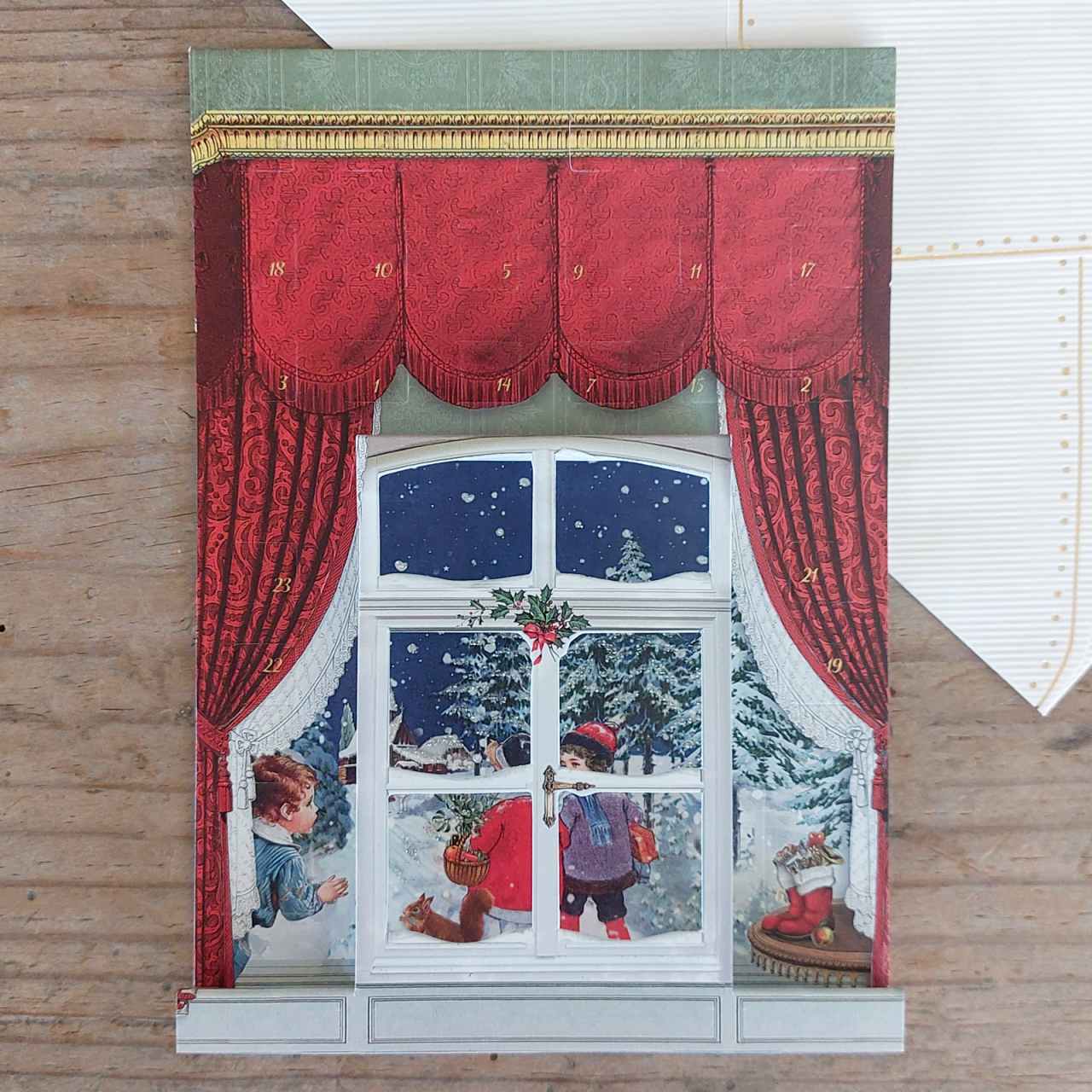 Pop-up Window Advent Calendar Card