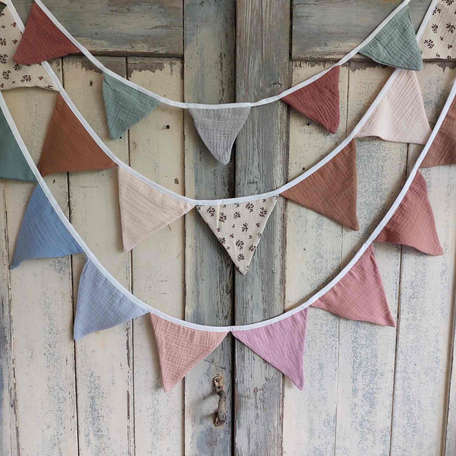  Cotton Muslin Bunting