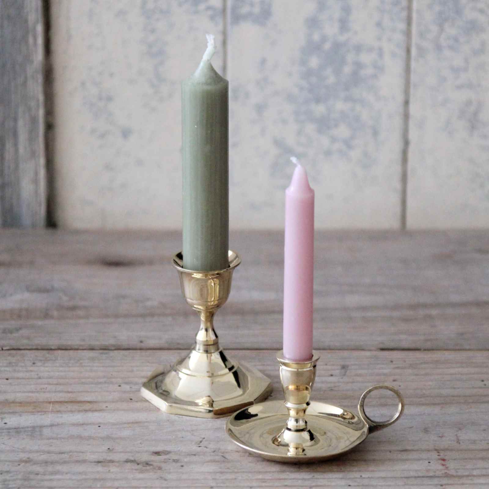 Brass Nightstand Taper Candle Holder