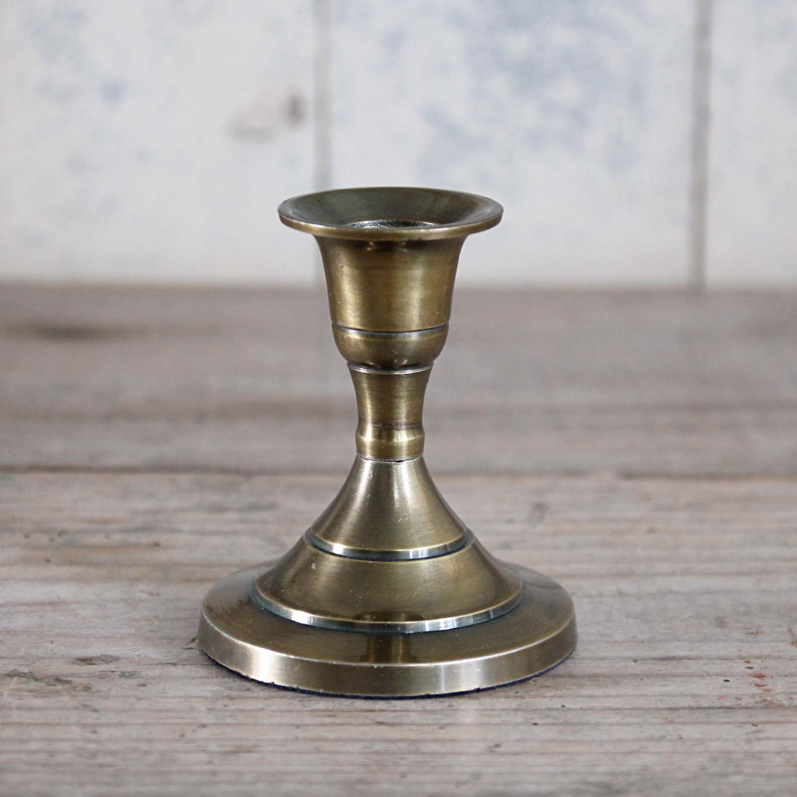 Small Traditional Brass Candlestick