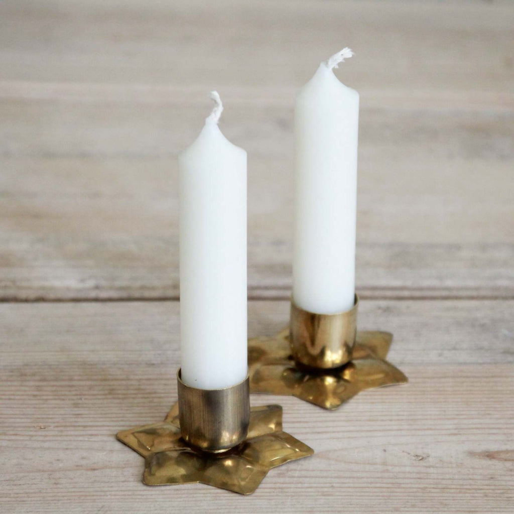 Brass Star Candle Holder