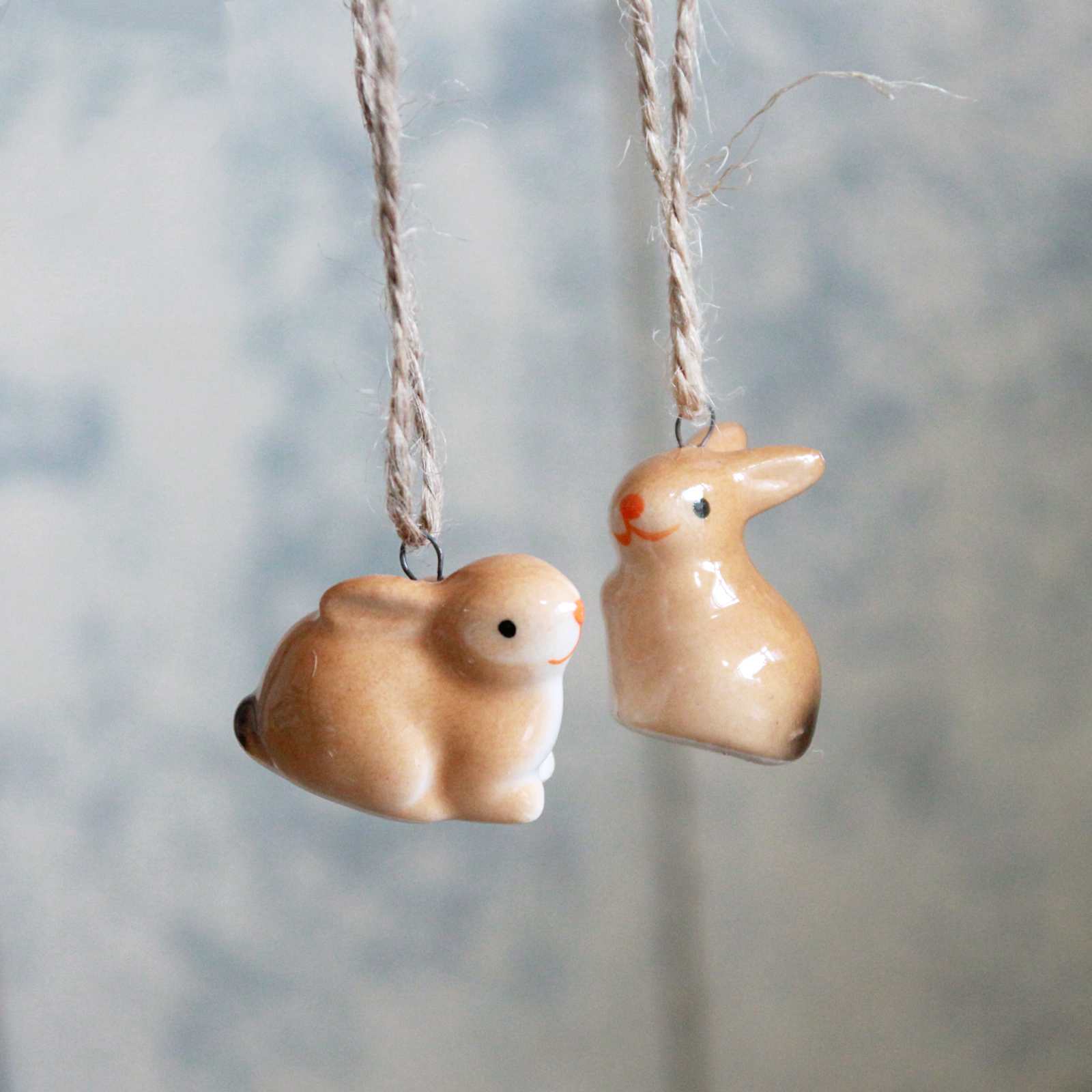 Ceramic Bunny Easter Decoration