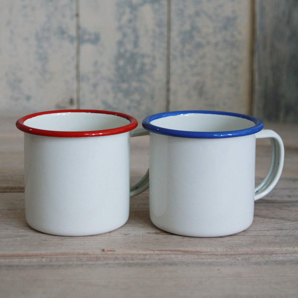 Classic Enamel Mug red and blue