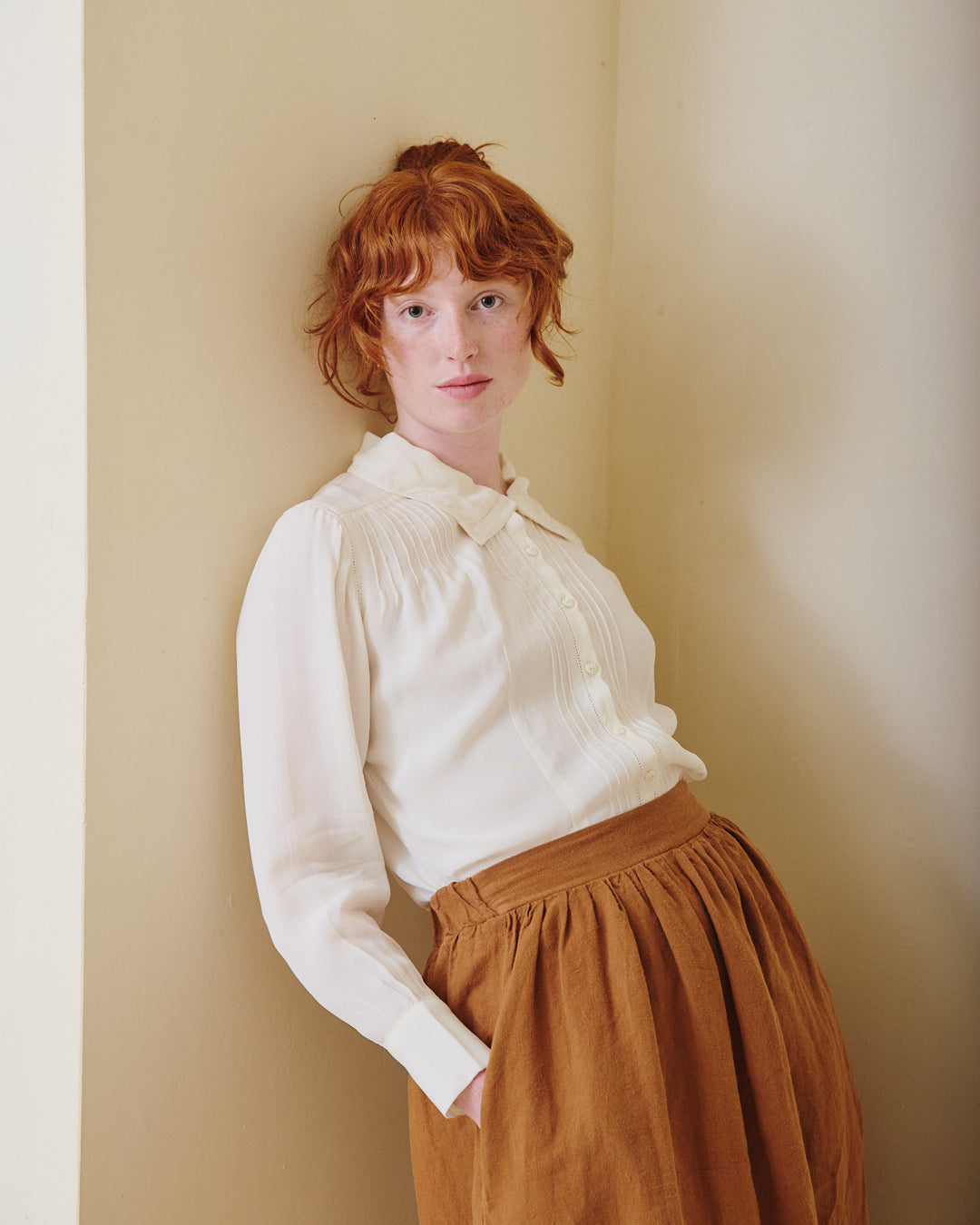 1940's Alice Blouse - Cream