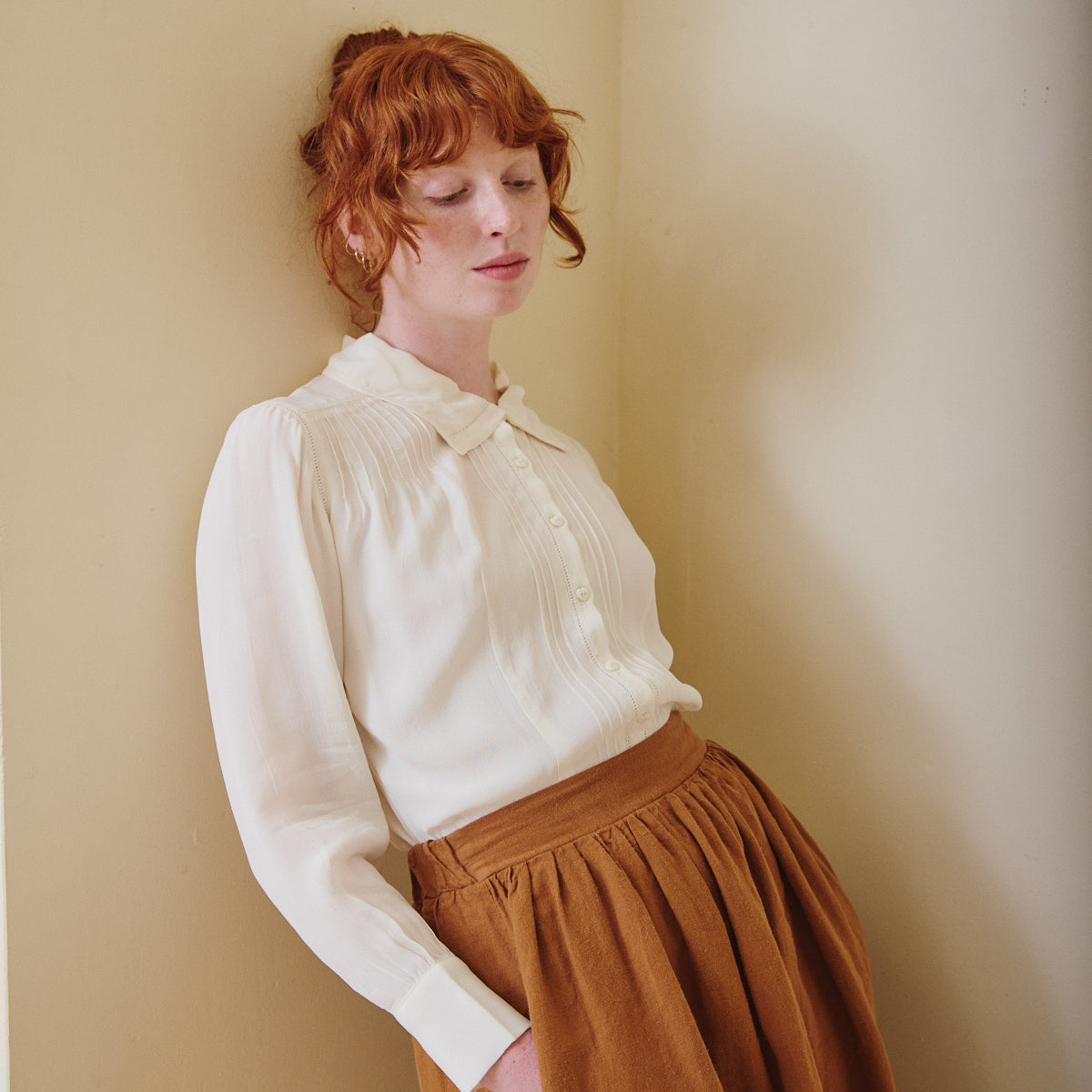 1940's Alice Blouse - Cream