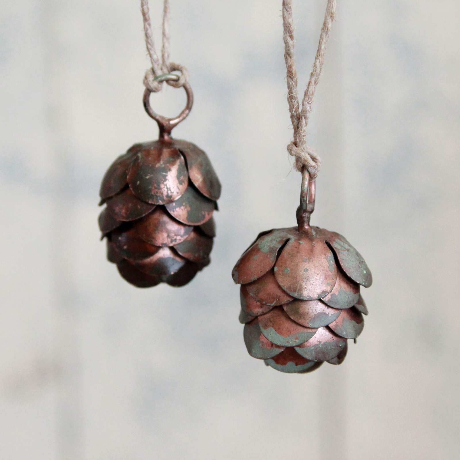 Copper Pine Cone Decoration