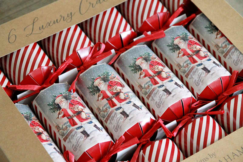 Traditional Santa Crackers - Box of 6