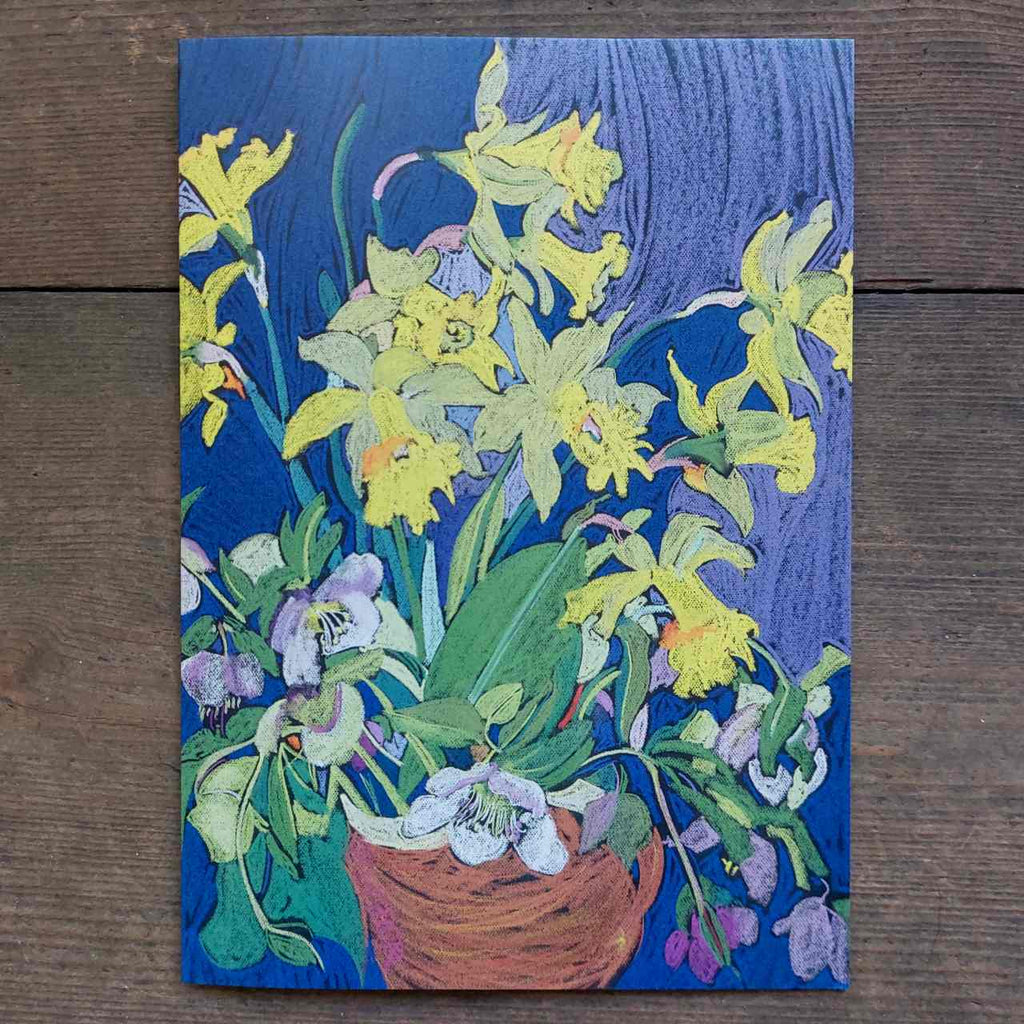 Daffodils with Jug - Greeting Card