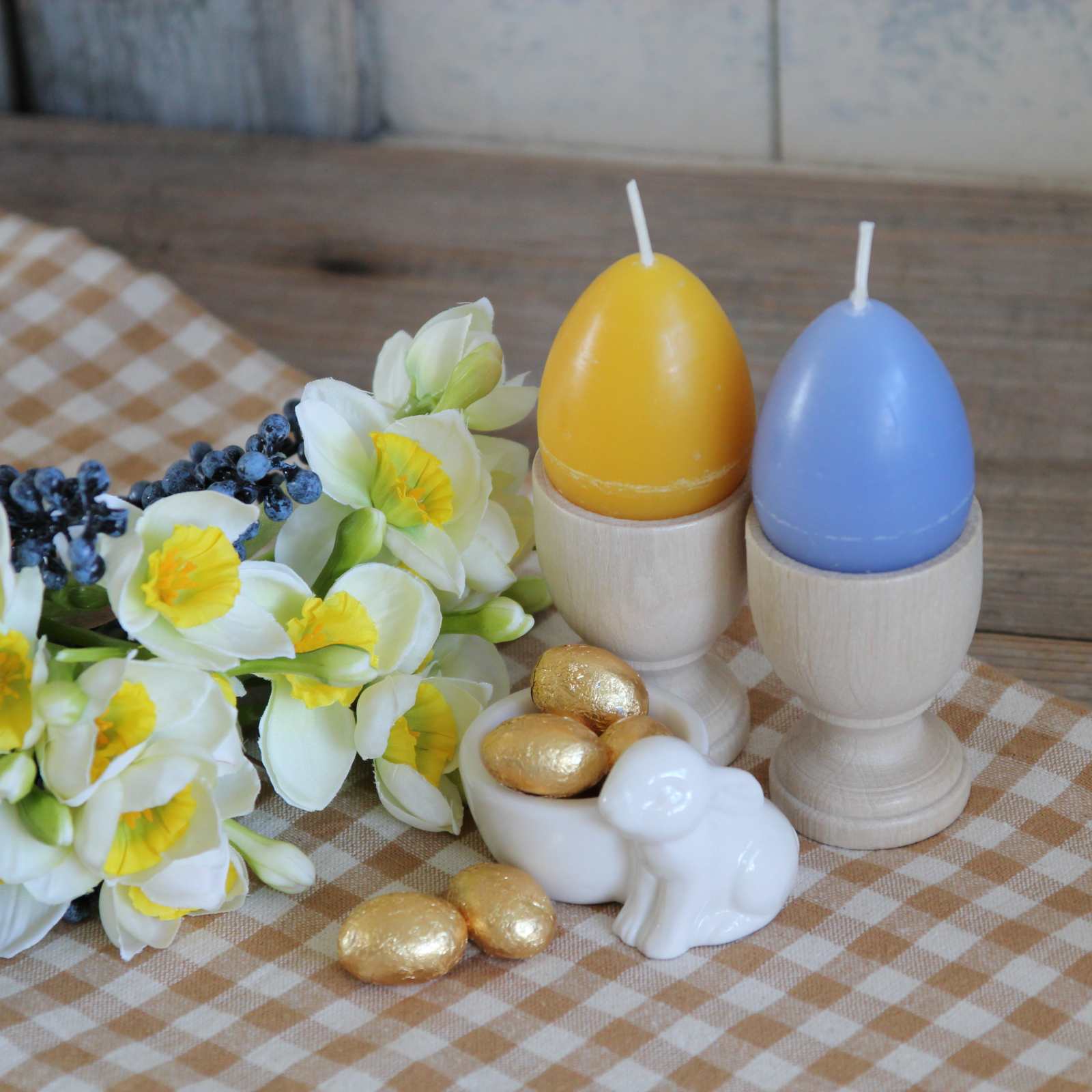 Easter egg candles