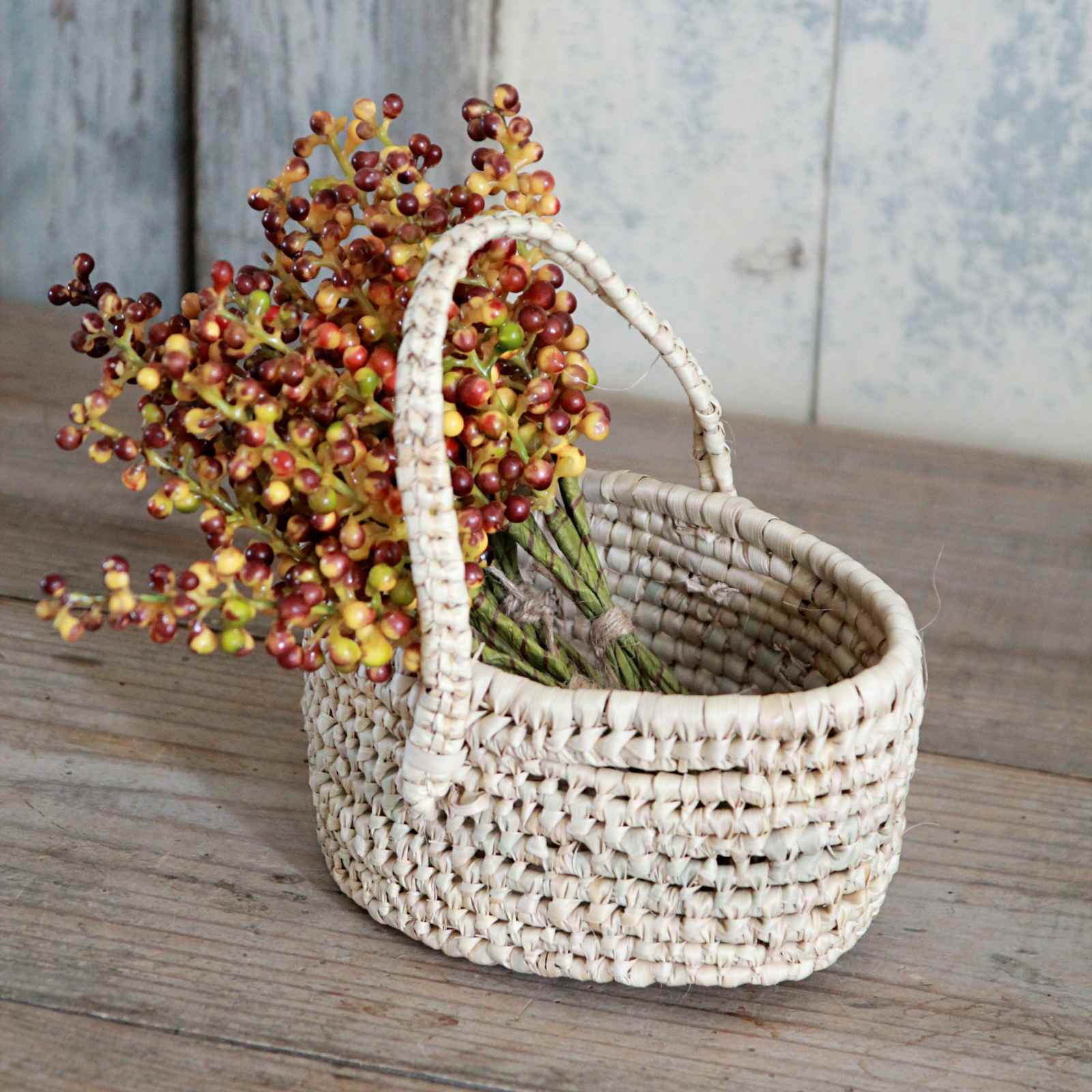 Children's Egg Basket with berries