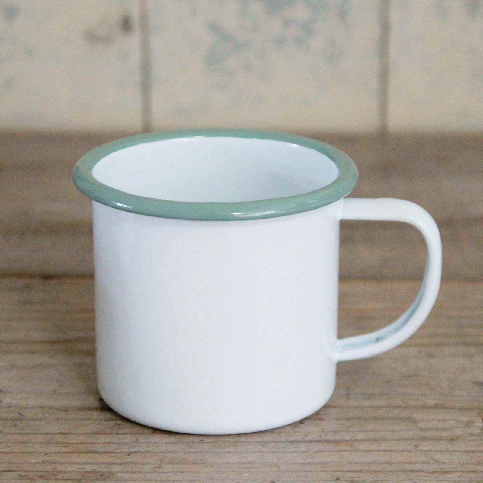 Classic Enamel Mug - Sage Rim