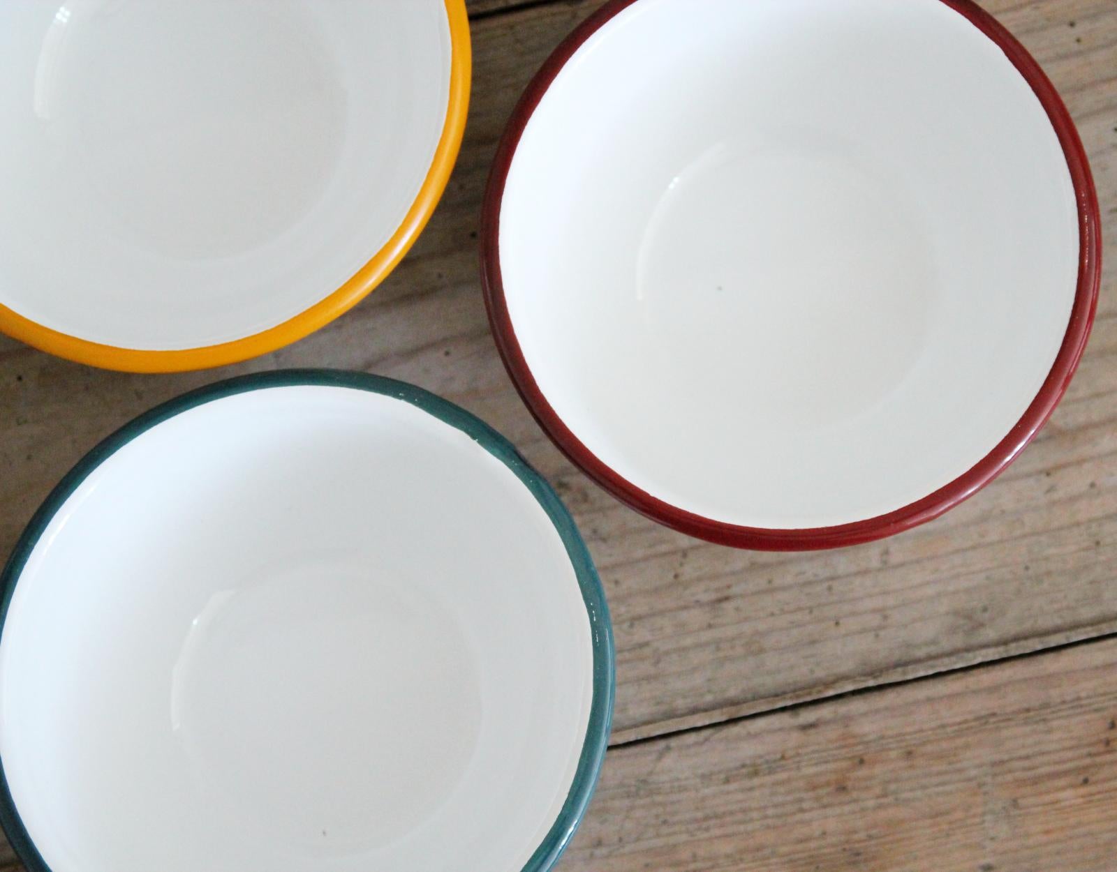 Enamel Cereal Bowls