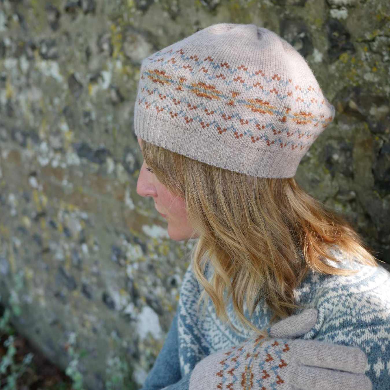 Scottish Fair Isle Beret - Cobble