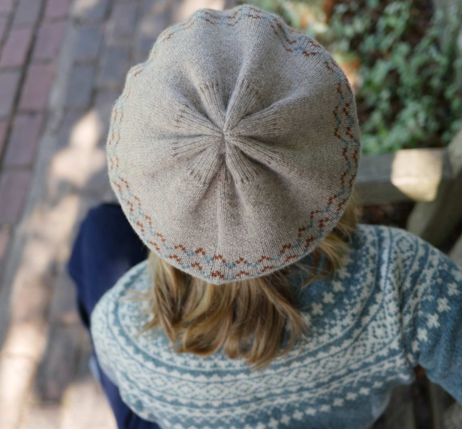 Scottish Fair Isle Beret - Cobble