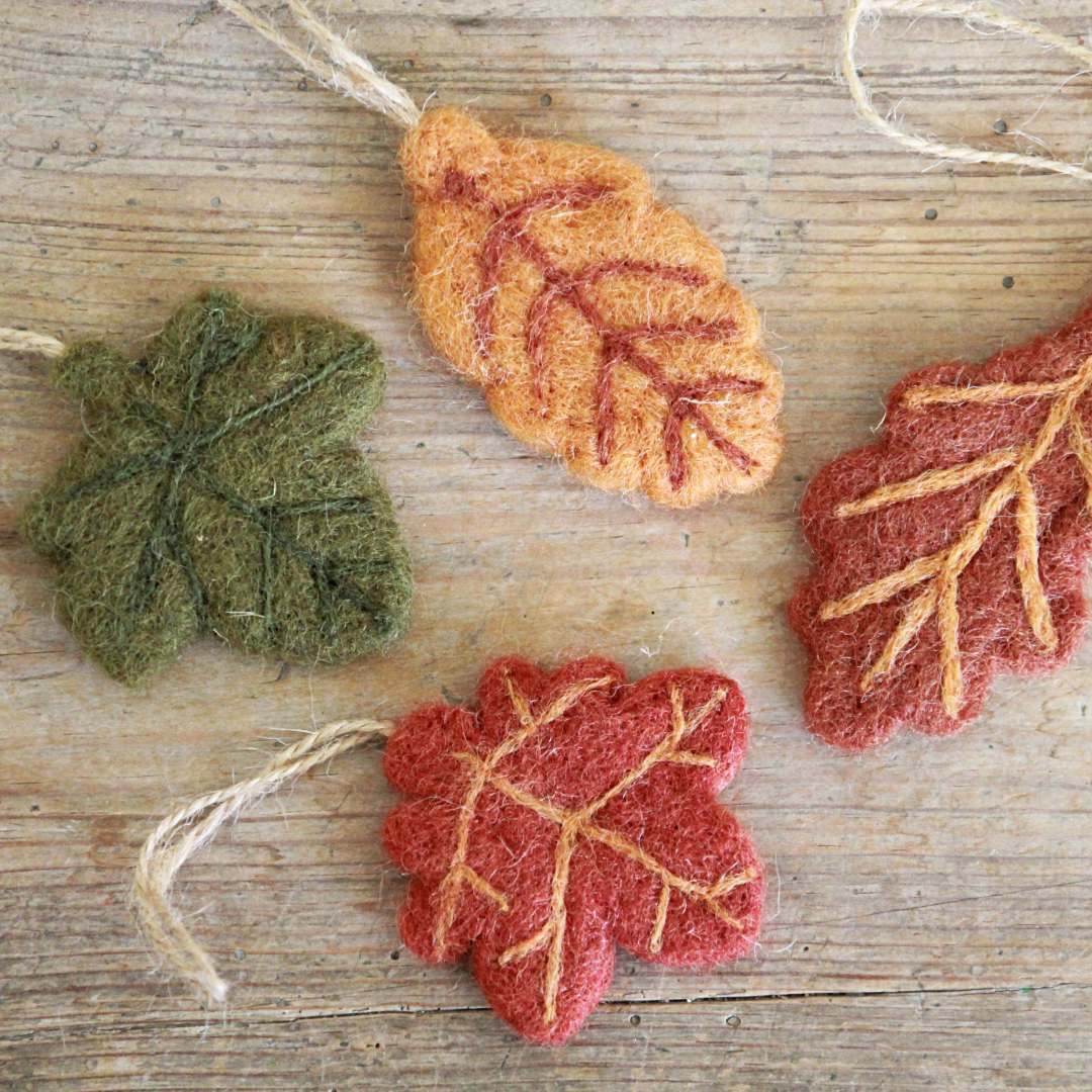 Felt Autumn Leaf Decoration 