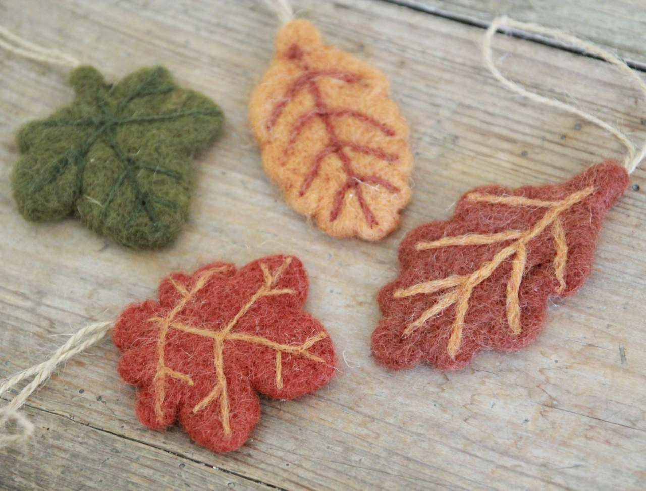 Felt Autumn Leaf Decoration 