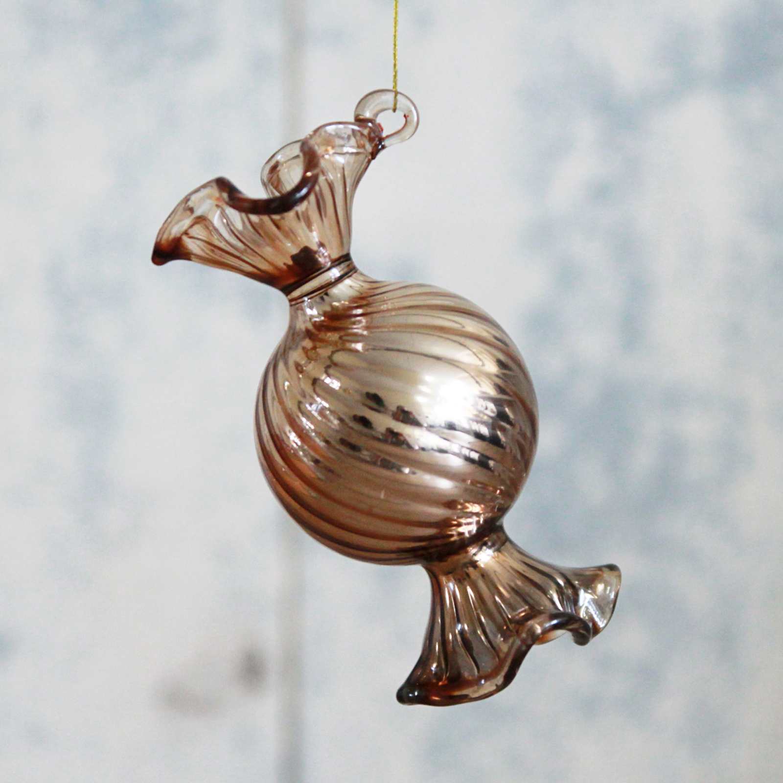 Glass Candy Decoration - Rose Gold