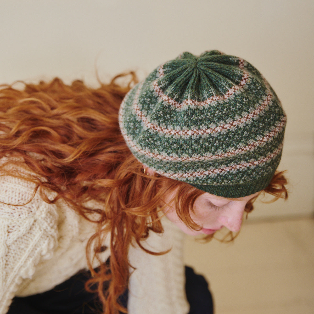 Fair Isle Beret - Rosemary