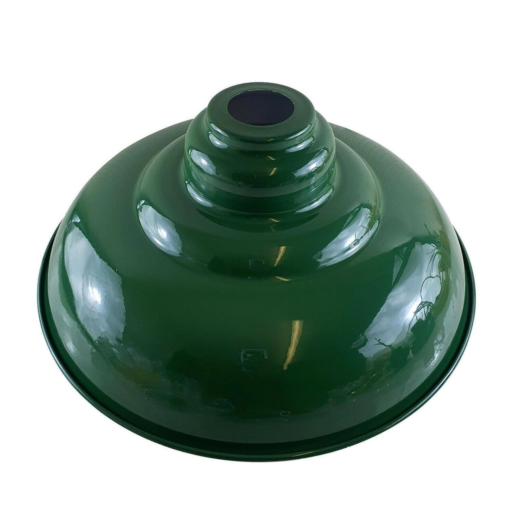 Industrial Enamel Light Shade - Green