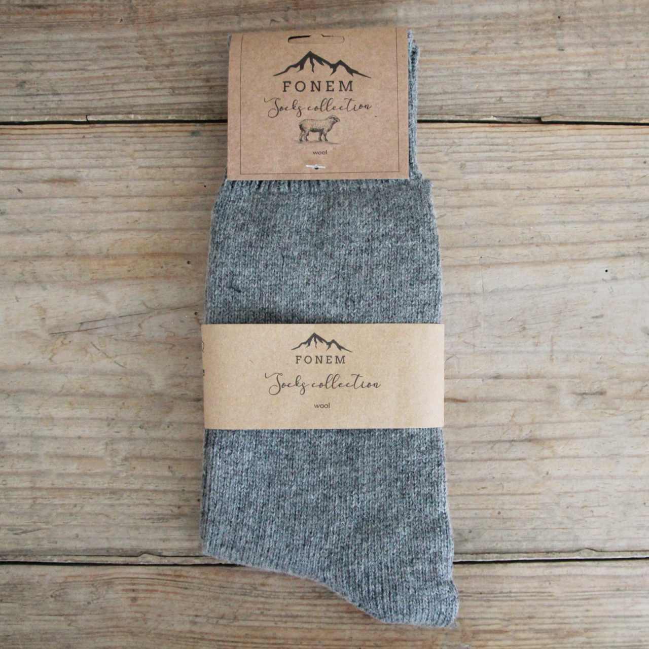 Slate Grey Men's Wool Socks