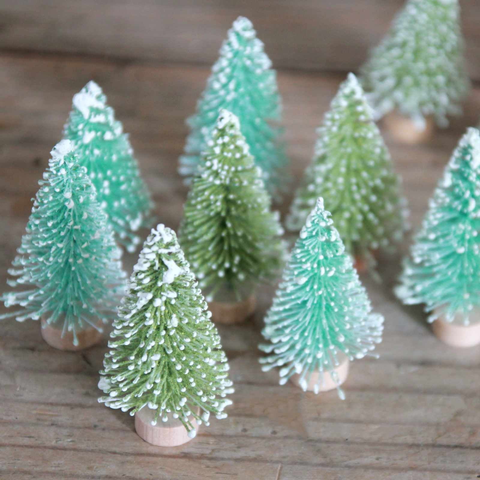 Mini Snowy Fir Trees