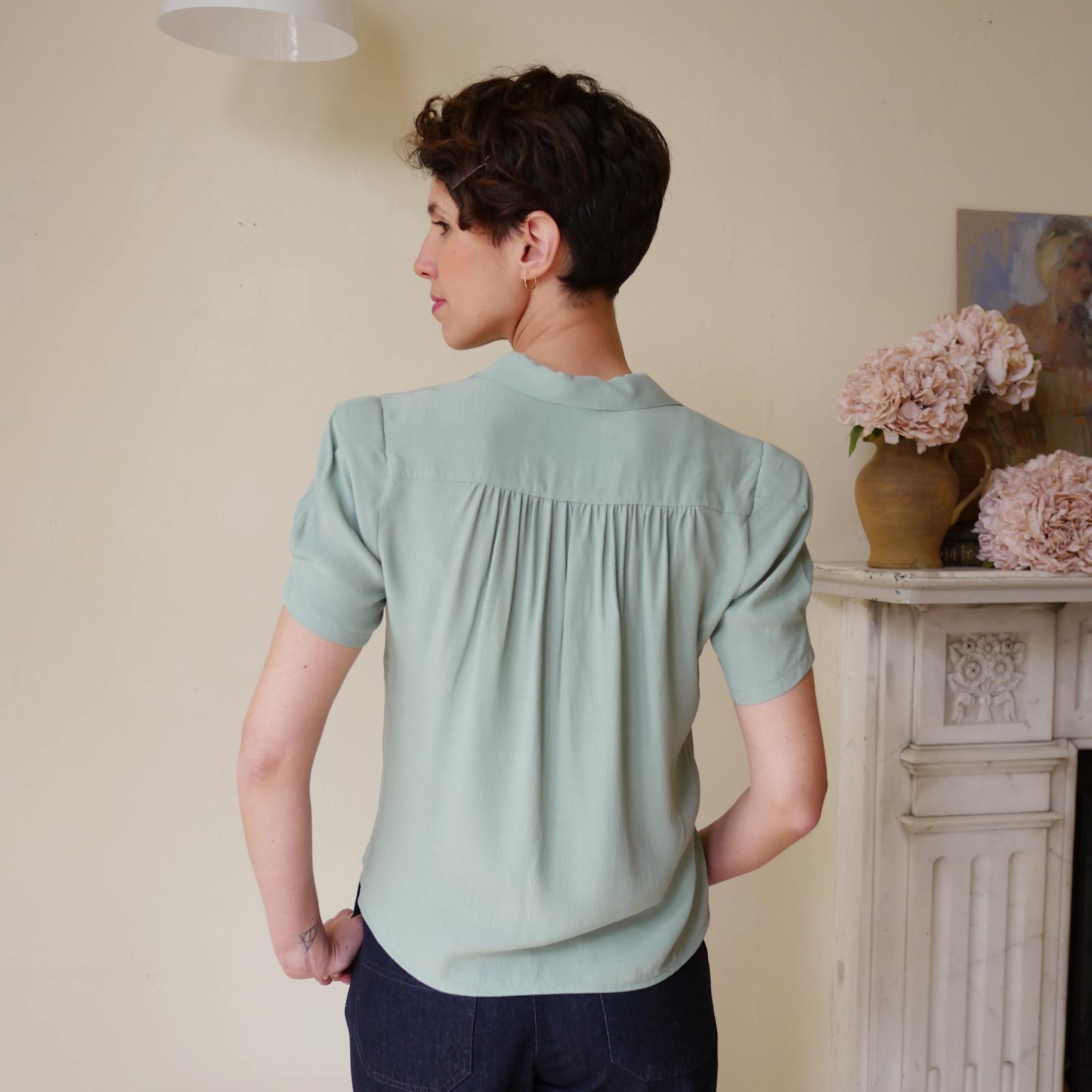 Heirloom Vintage Blouse - Duck Egg