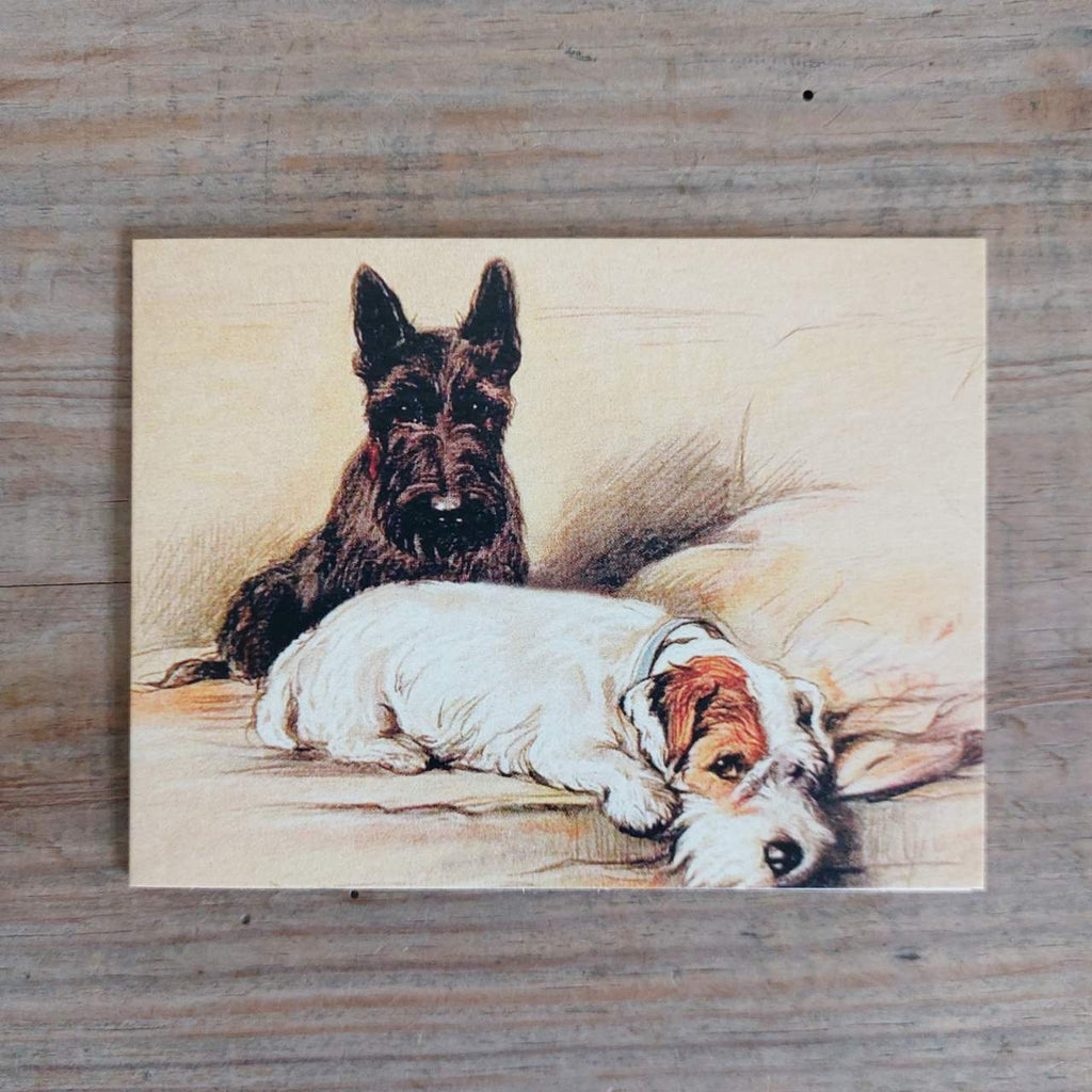 On The Sofa - Petite Vintage Greeting Card