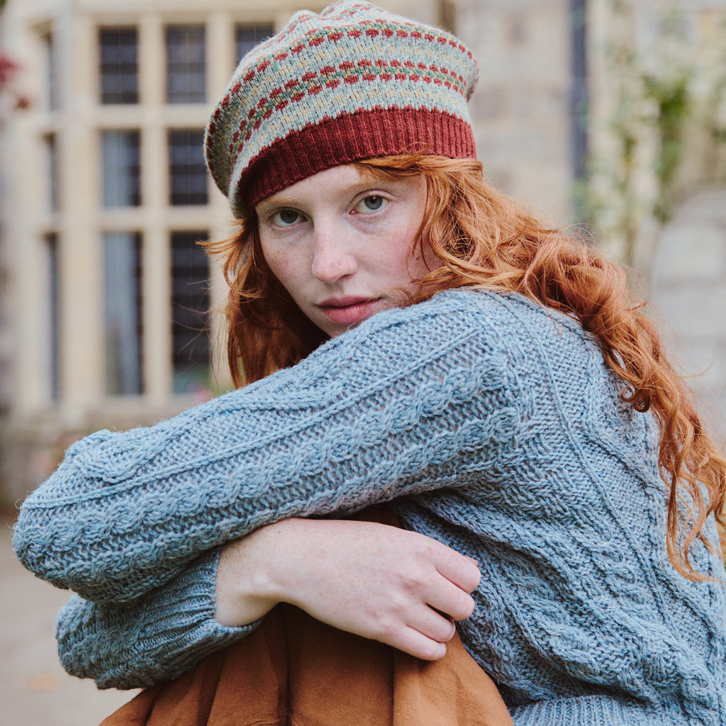 Fair Isle Beret - Russet