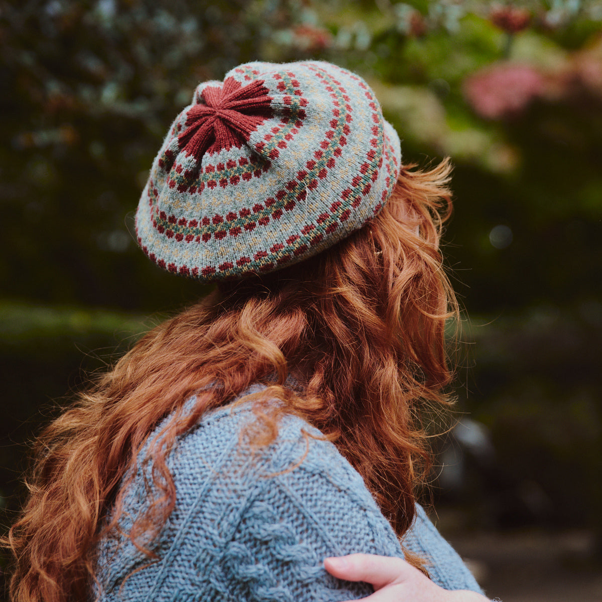 Fair Isle Beret - Russet