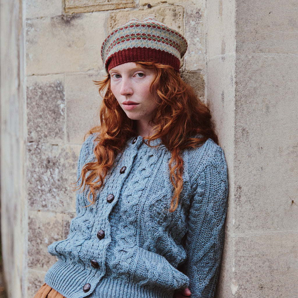 Fair Isle Beret - Russet