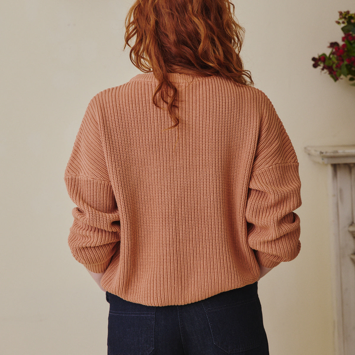 Ribbed Jumper - Terracotta