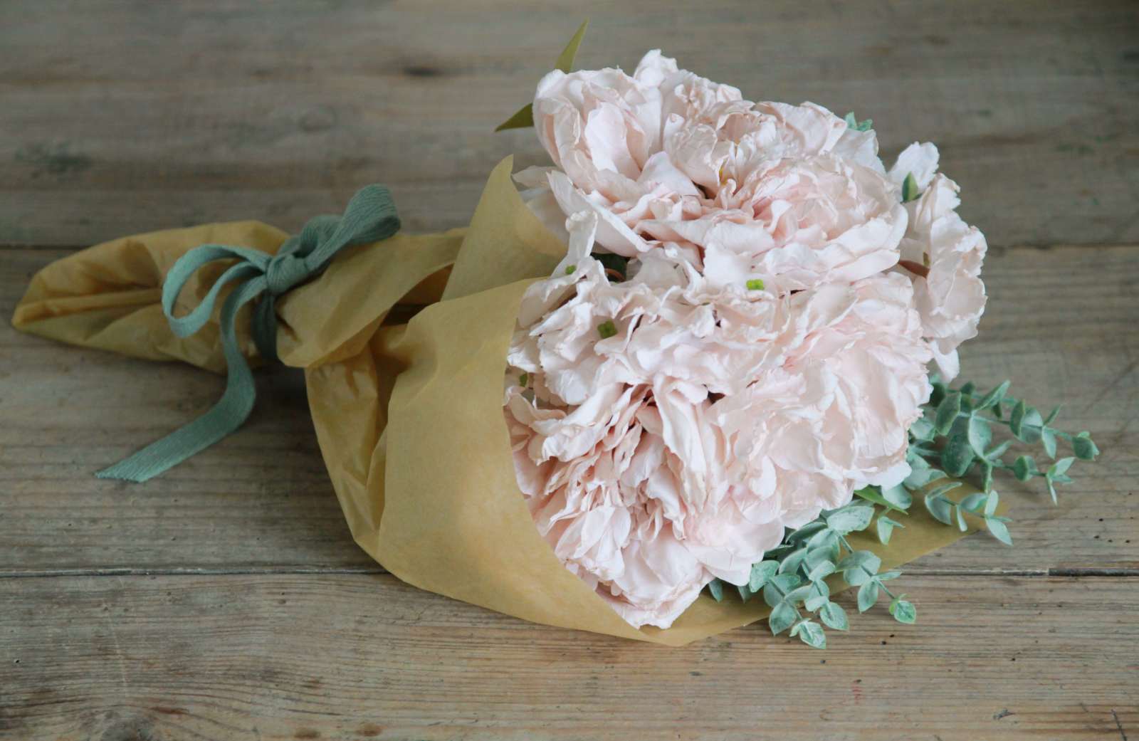 Peony & Eucalyptus Bouquet Gift