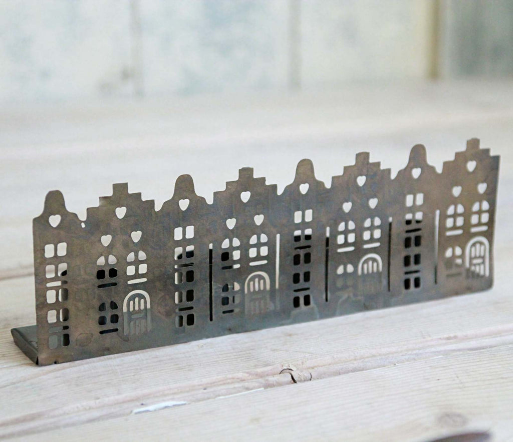 Row of Houses Candle Holder