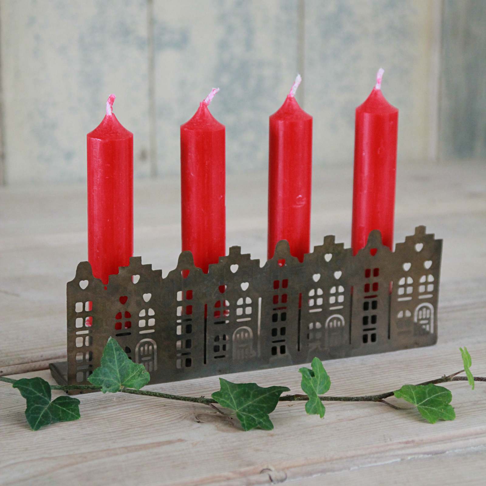 Row of Houses Candle Holder