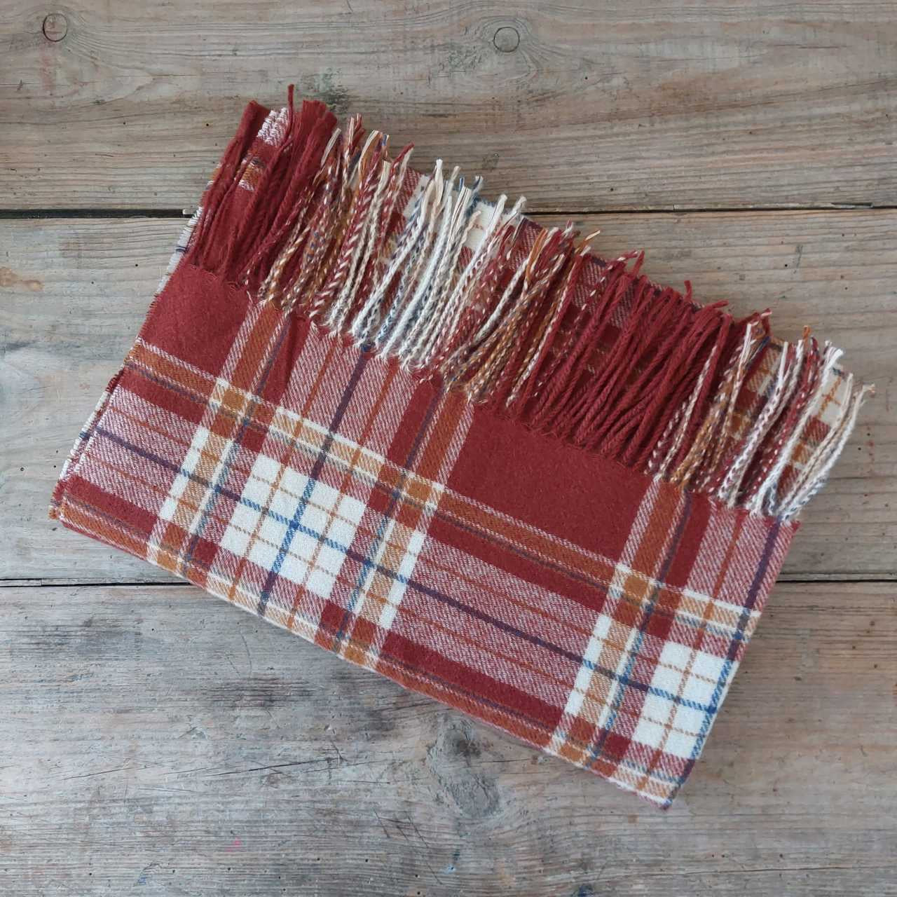 Rust Tartan Scarf