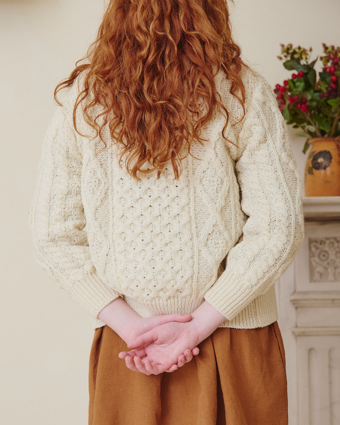 Aran Cardigan - Cream