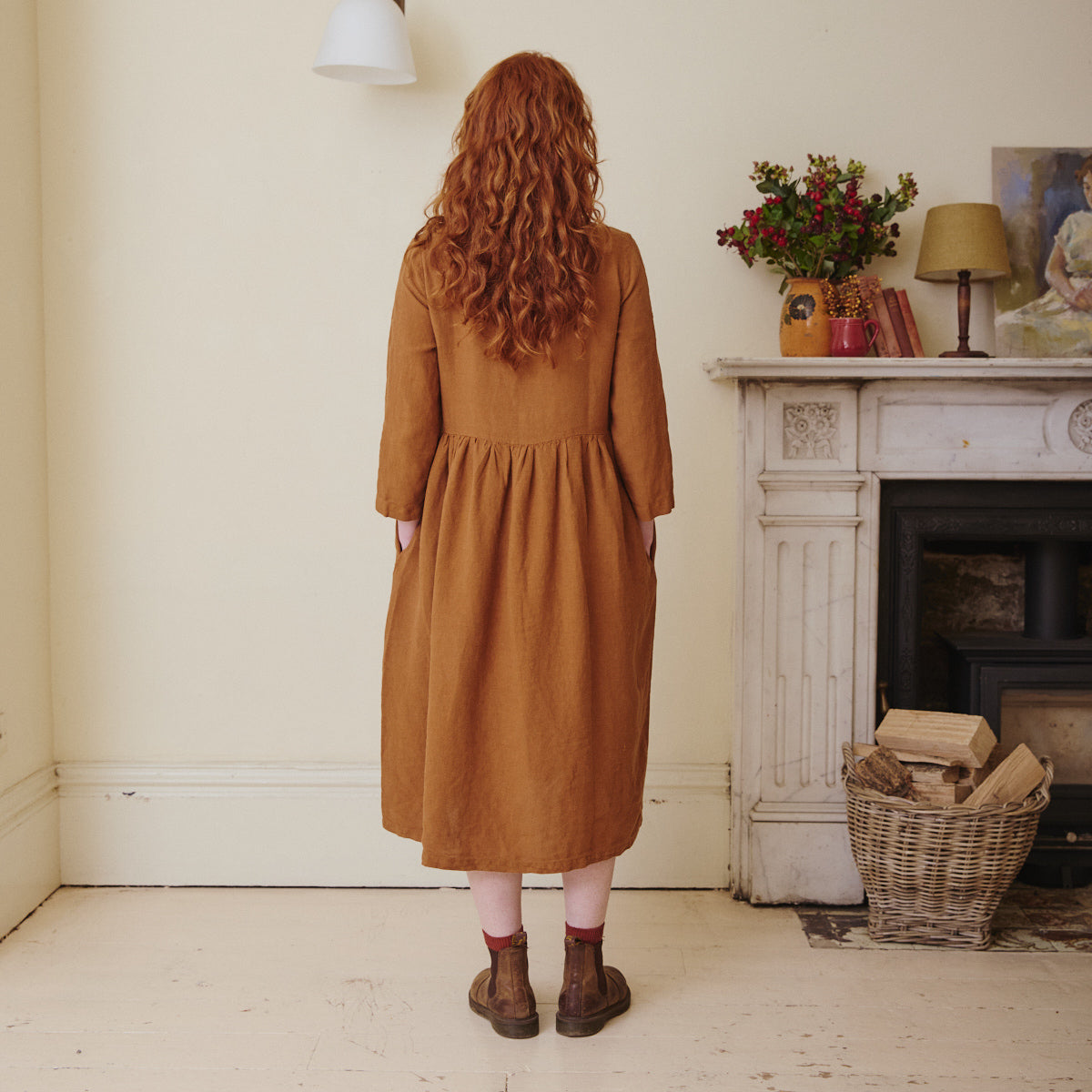 Linen Smock Dress - Sienna