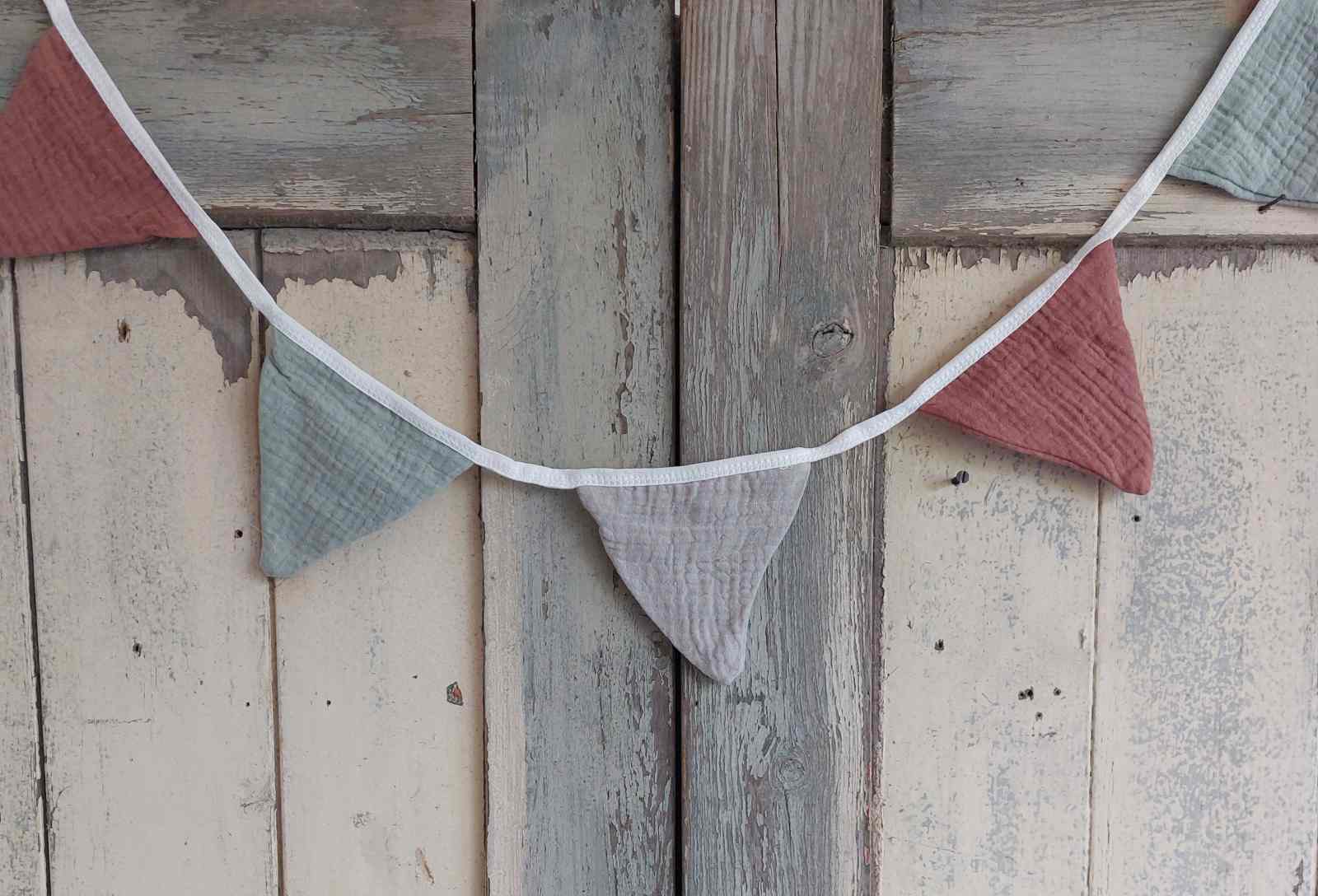 Small Cotton Muslin Bunting