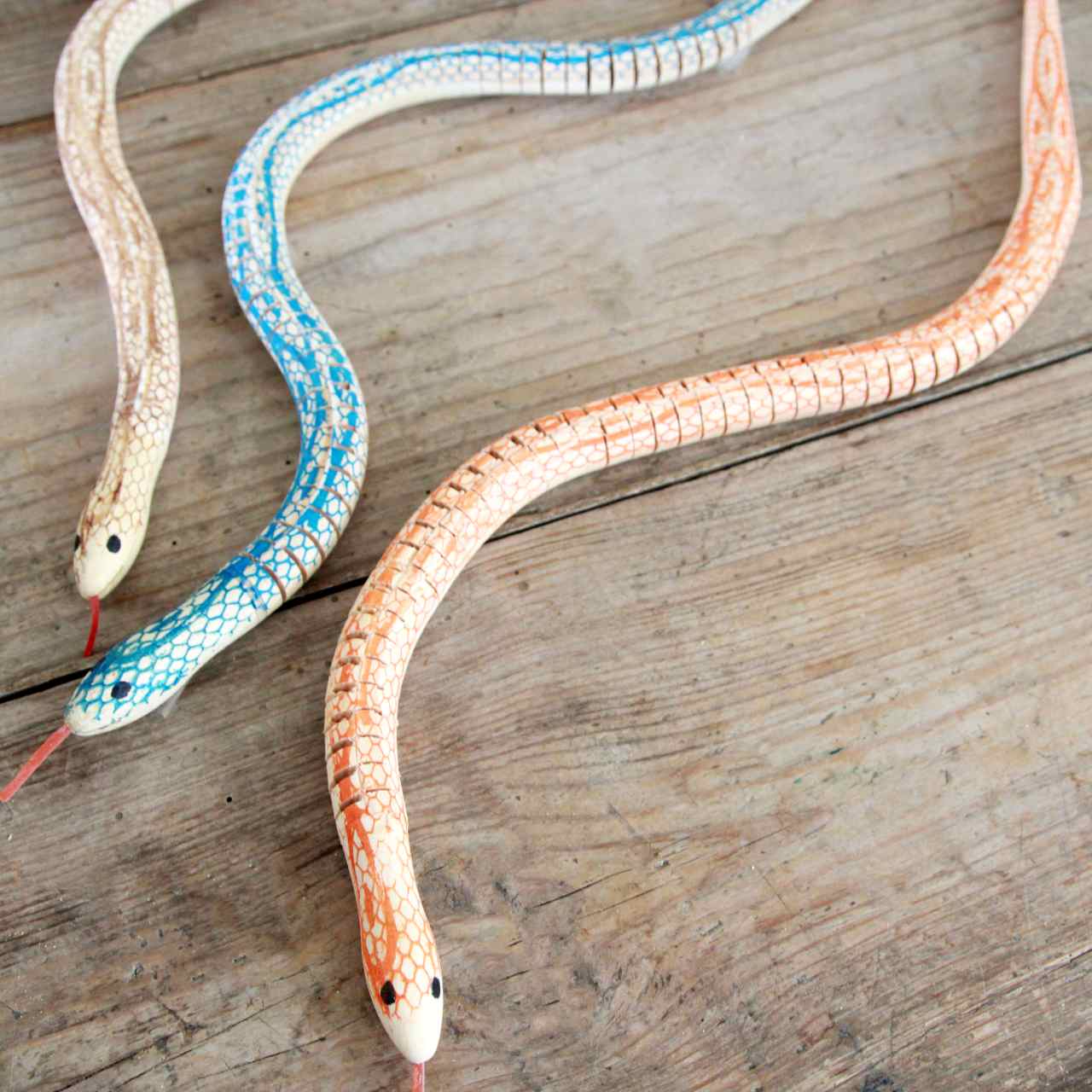 Wooden Snake Toy