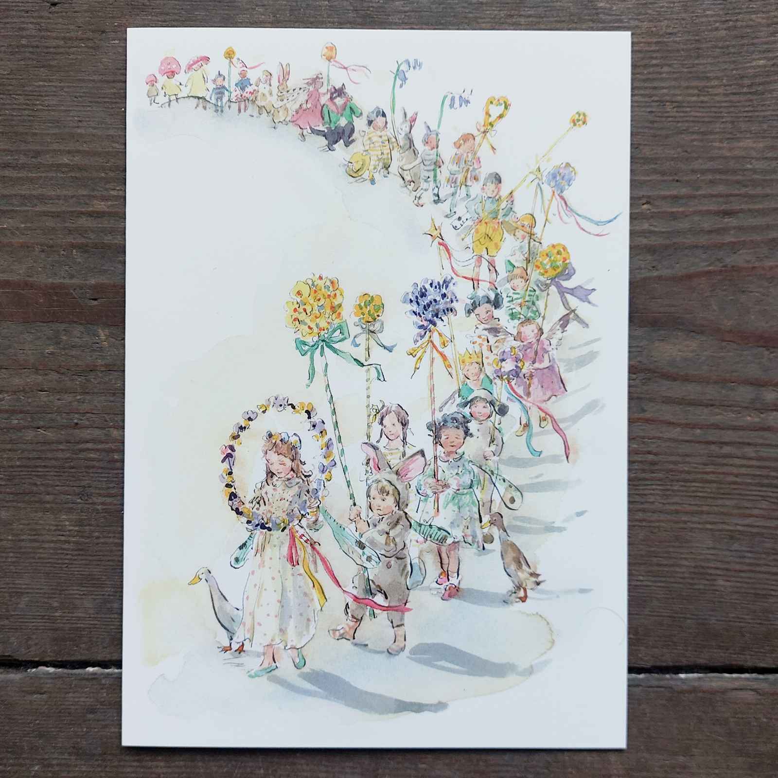 Spring Parade - Vintage Greeting Card