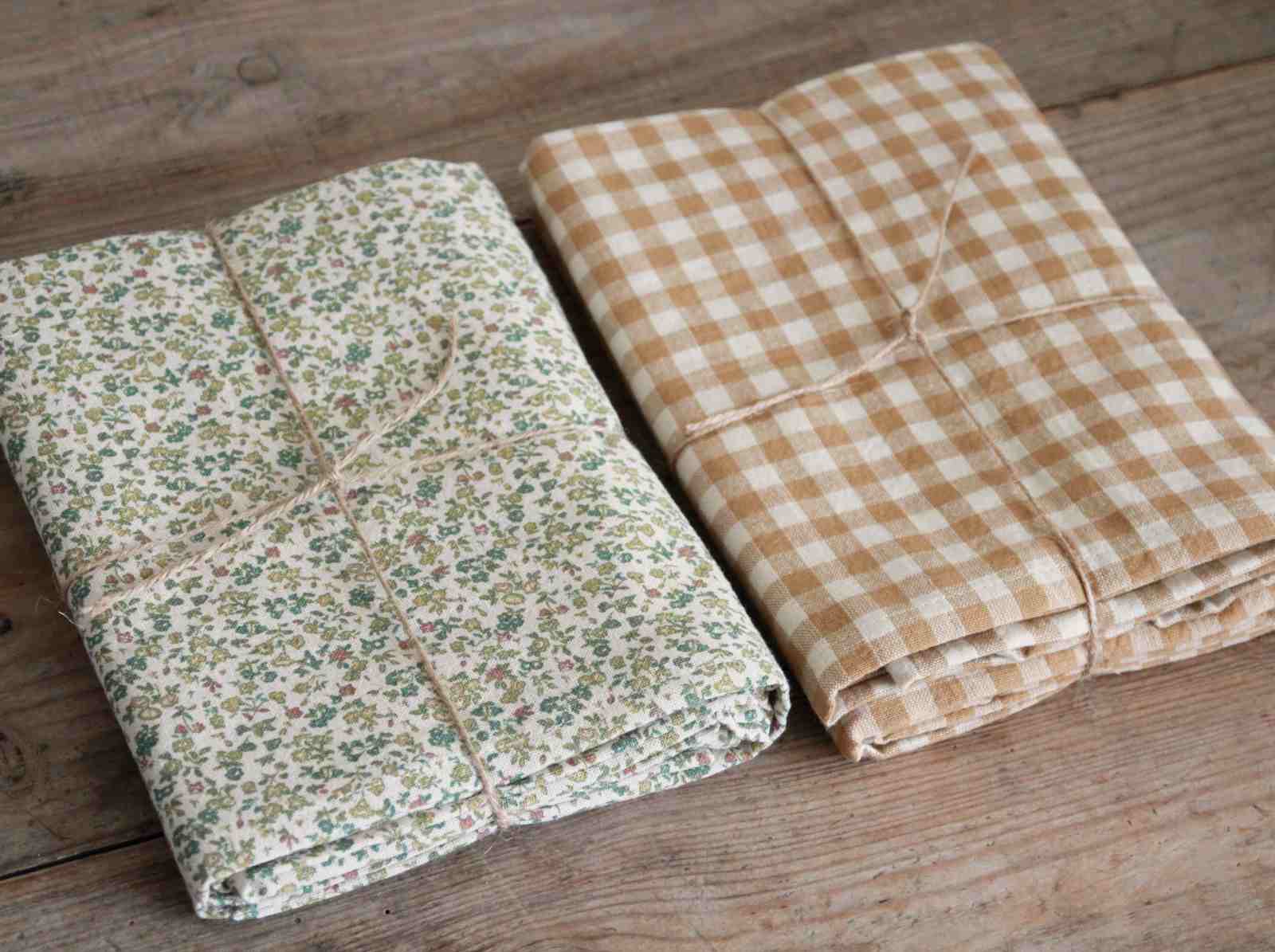 Green and Mustard Floral Table Cloths