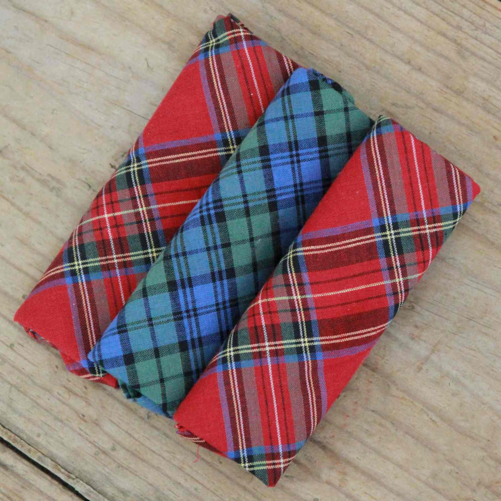 Pack of 3 Tartan Handkerchiefs