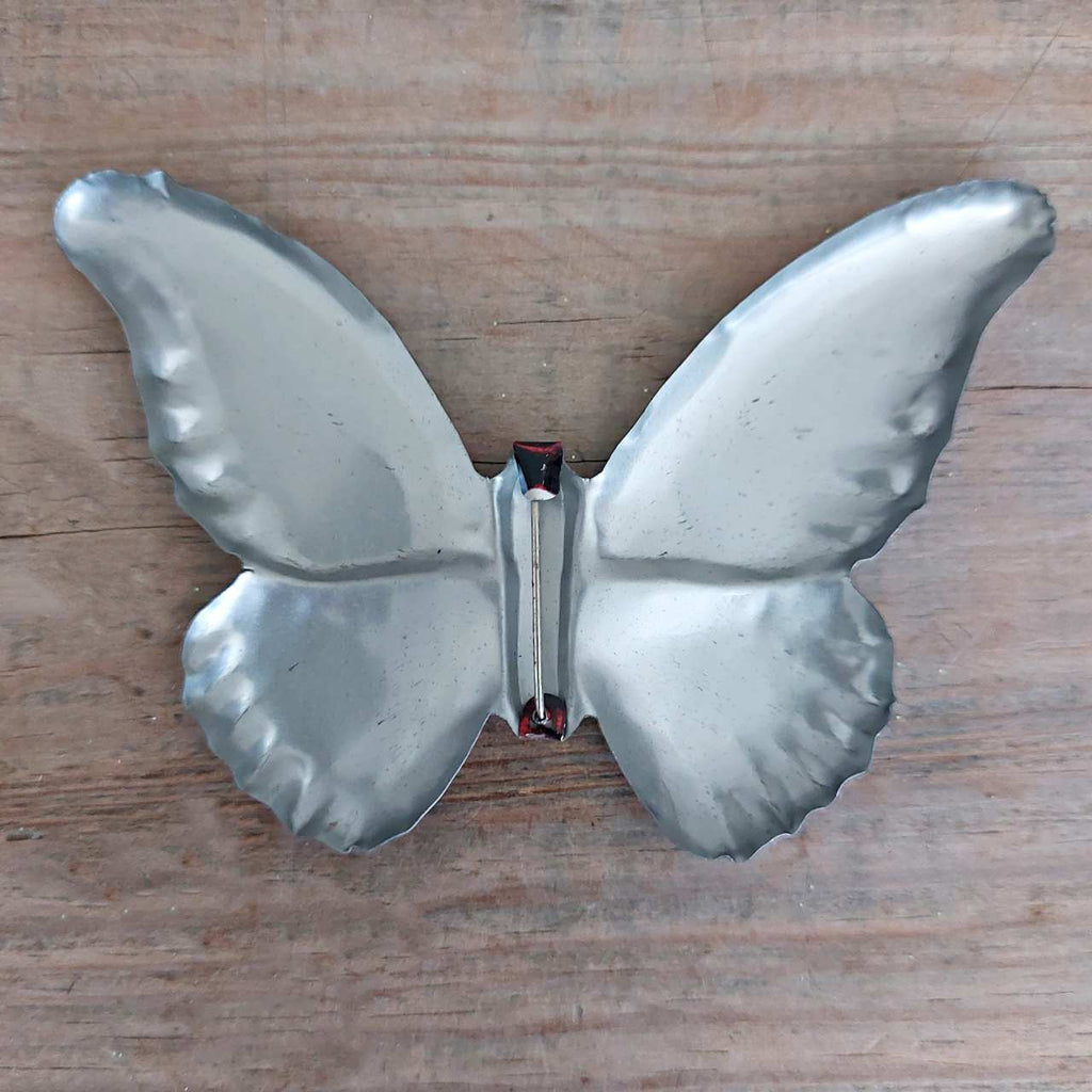 Tin Butterfly Broach