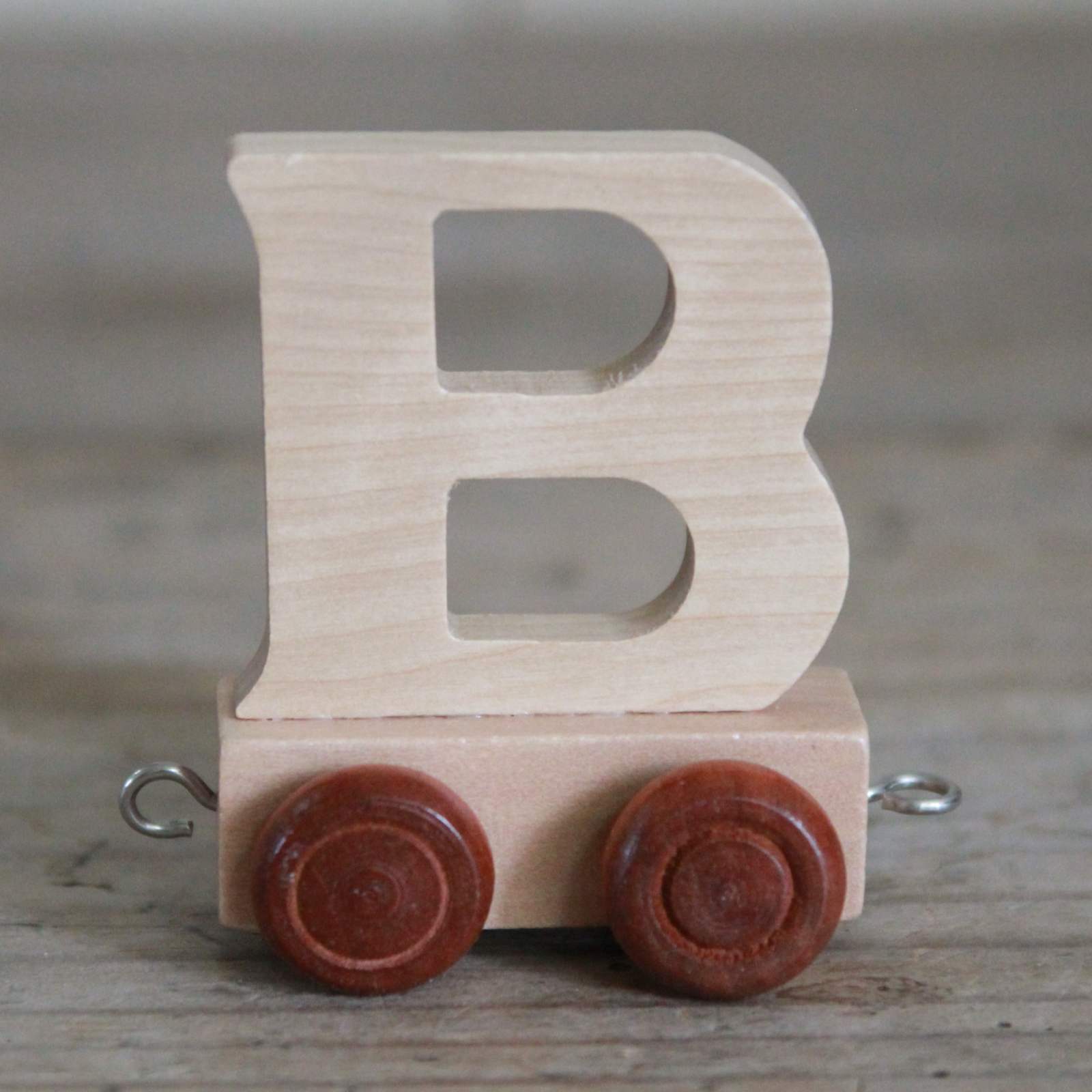 Wooden Train Alphabet Letters