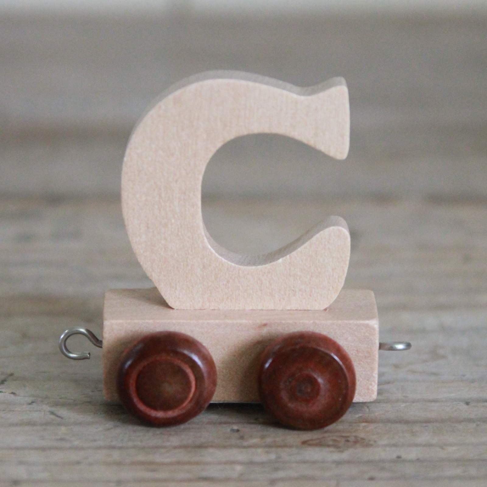 Wooden Train Alphabet Letters