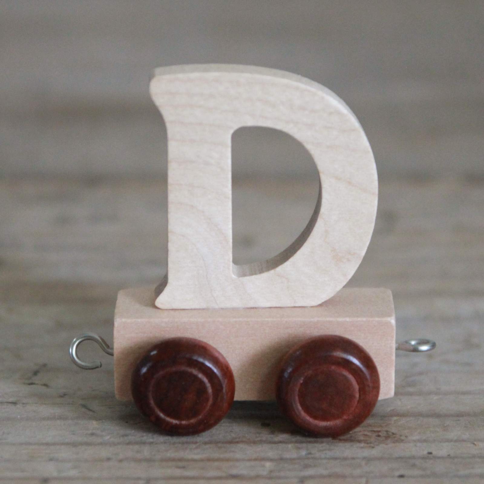 Wooden Train Alphabet Letters